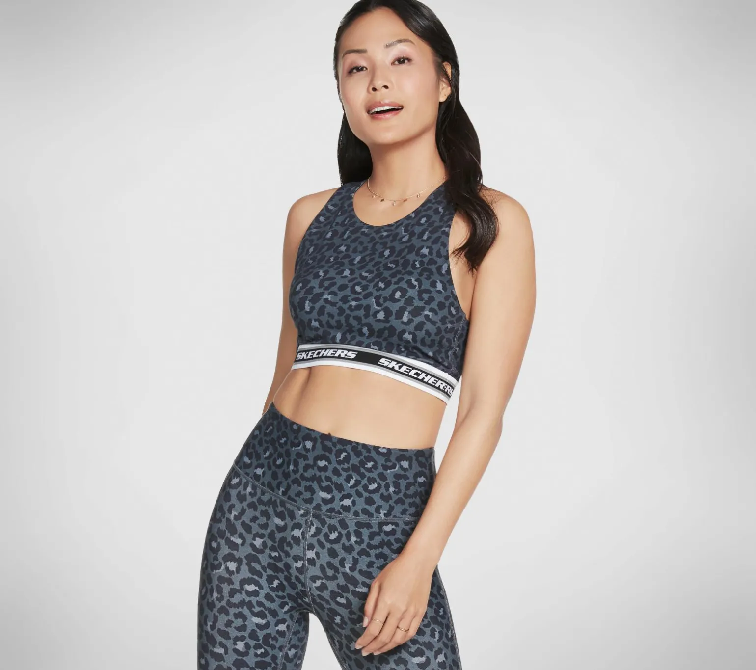 Midnight Leopard Crop Bra