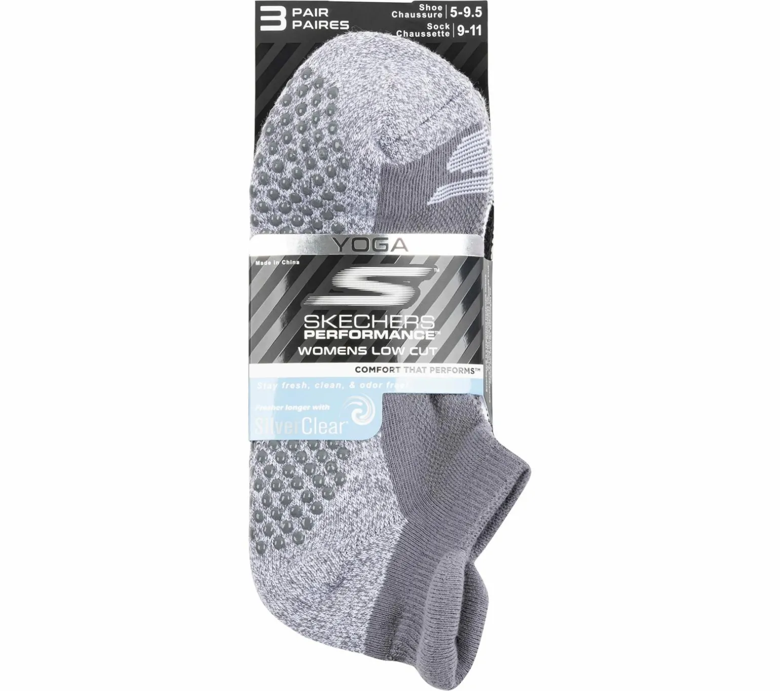 3 Pack Low Cut Grip Socks