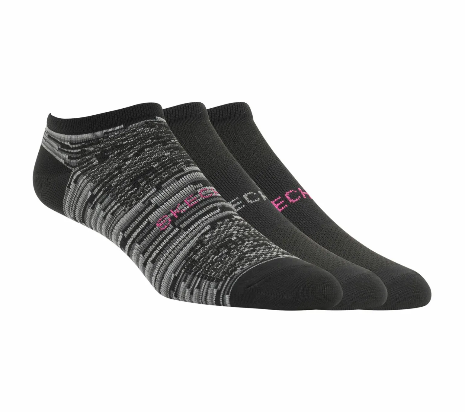 3 Pack No Show Microfiber Socks