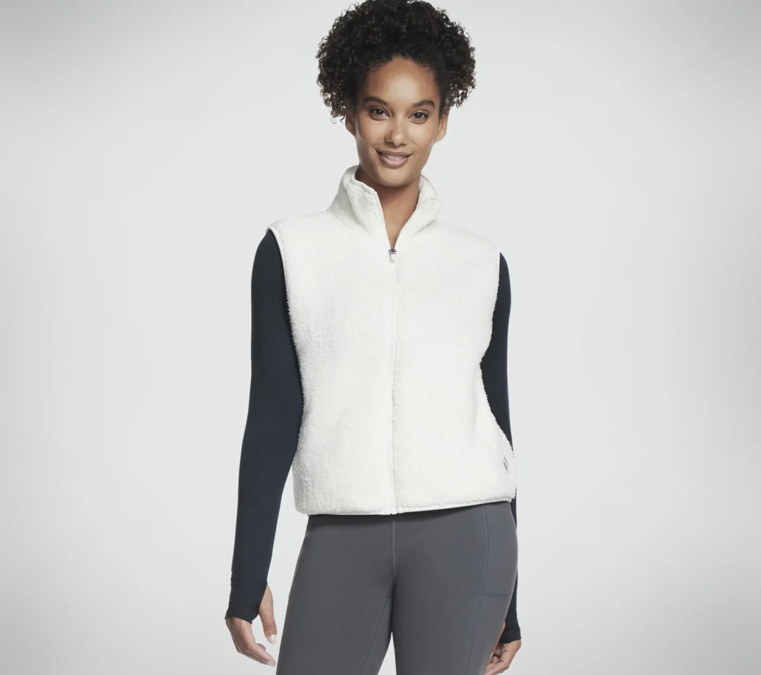 Skech Sherpa Cropped Vest