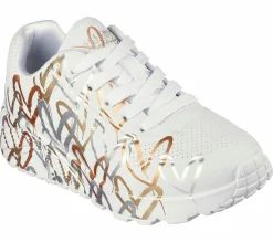 Skechers X JGoldcrown: Uno Lite - Metallic Love