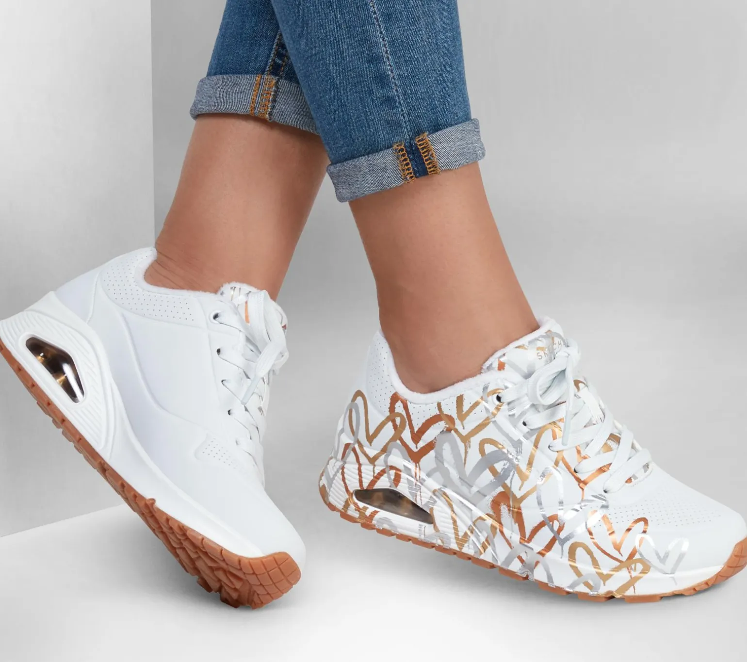 Skechers X JGoldcrown: Uno - Metallic Love